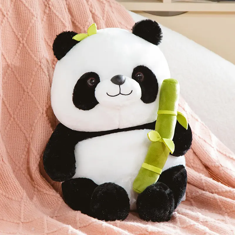 Peluche de oso de bambú, muñeco de algodón de dibujos animados, 2022