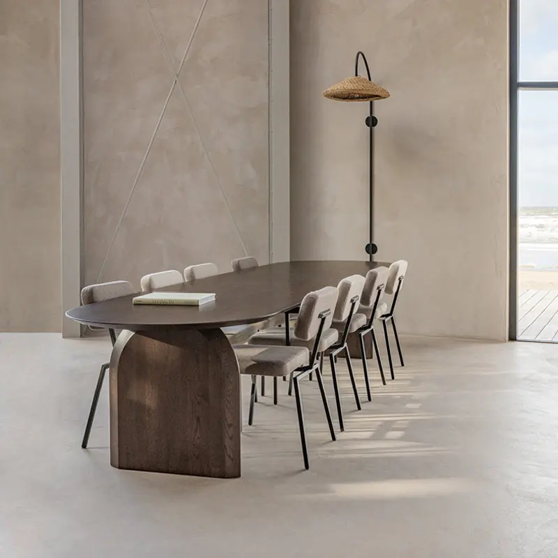 Mobilier de salle à manger moderne 6 chaises Table à manger en bois avec chaises
