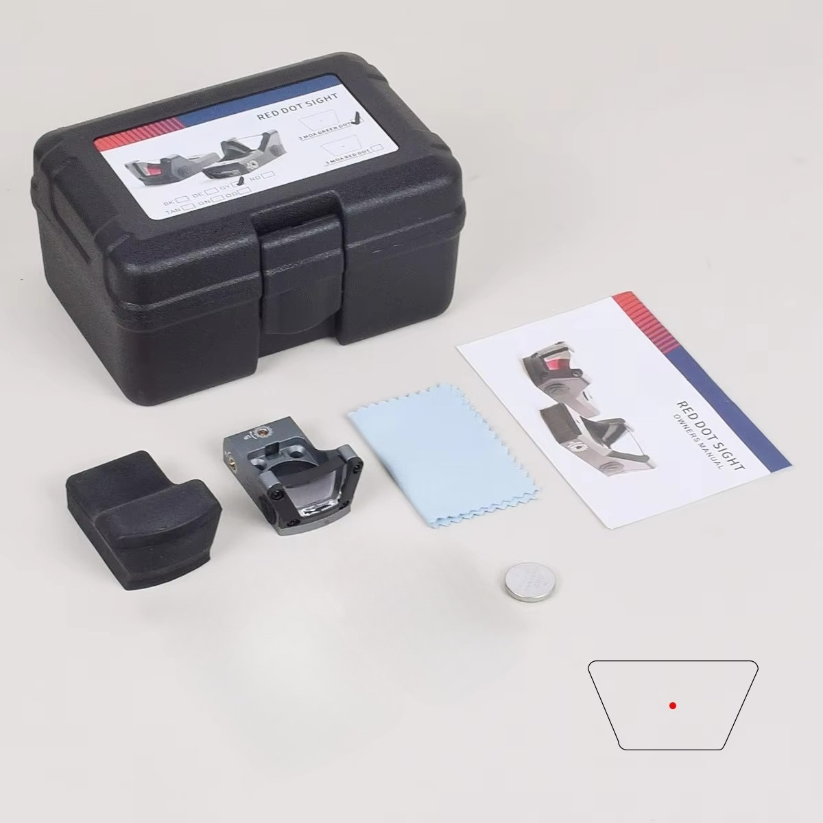 Gray Red Dot with LOGO