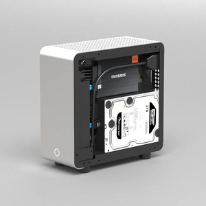 Marco de aluminio de escritorio personalizado, funda de PC transparente con placa frontal, ATX Mini ITX - Product Image 3