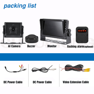 Sistema de cámara AI de alarma BIBI con detección de vehículos peatonales vista trasera lateral cámara de marcha atrás - Product Image 4