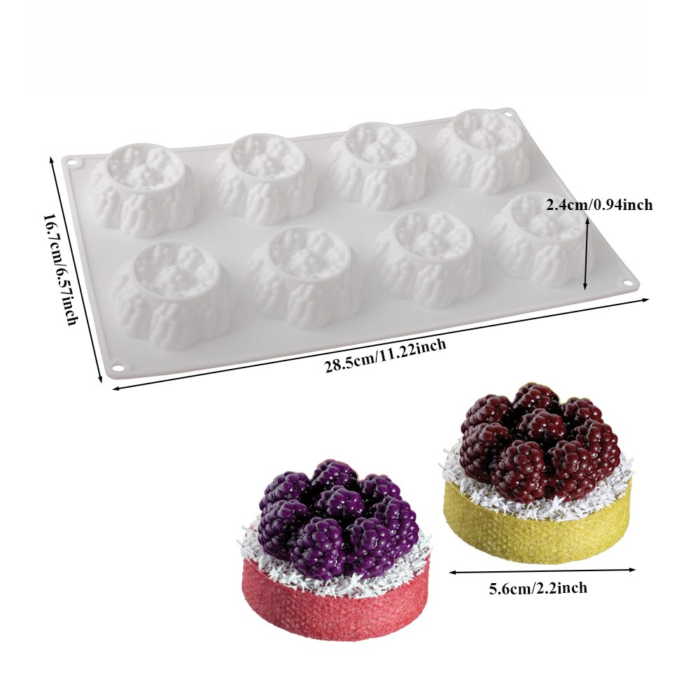Tartelette aux framboises blanches