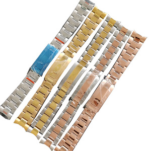 20mm Watch Band for Seiko NH35 <strong>Submariner</strong> Case 904L Stainless Steel Watch Strap Glide Lock Buckle for Silver Oyster Bracelet