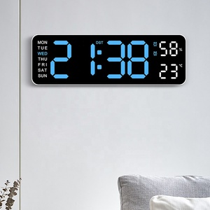 2024 Новый цифровой светодиодный Будильник usb power electric clock с календарем температуры влажности настольные часы - Product Image 5