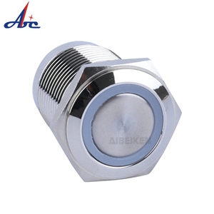 LED in metallo illuminato interruttore a pulsante 12V 24V per sistemi di controllo 4pin pulsante - Product Image 3