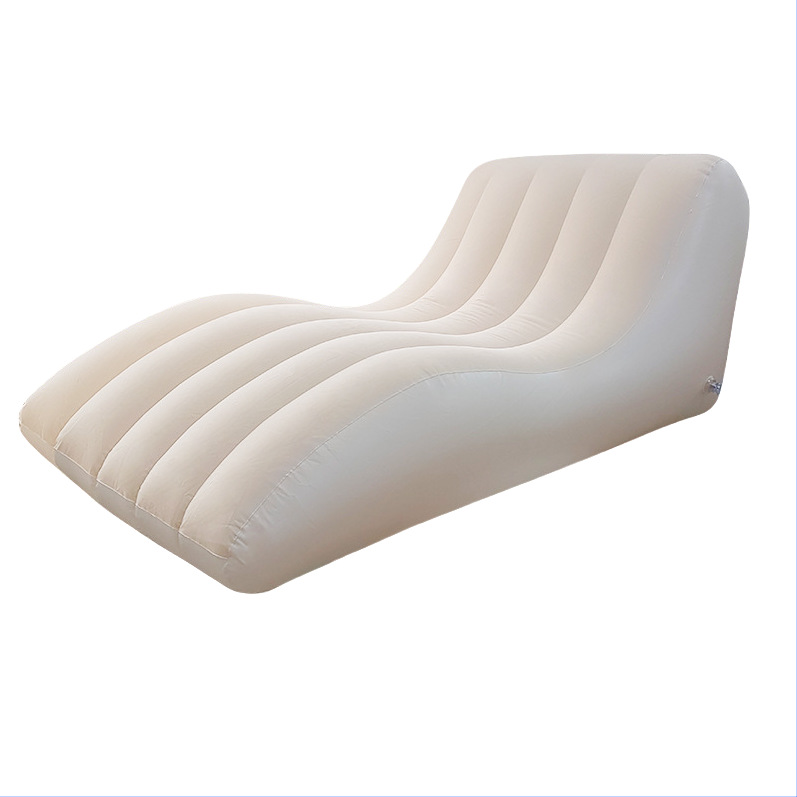 Boîte de couleur beige pour canapé en forme de S