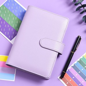 Cross Border Exclusive A5 Spiral Notebook Macaron PU Leather Cover with Zipper Bag <strong>Live</strong> Page <strong>Book</strong> Ledger PVC Paper Size A5 Gift - Product Image 2