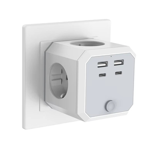 Tira de alimentación multifunción enchufe eléctrico UE móvil enchufe múltiple Cubo de alimentación para escritorio Universal - Product Image 3