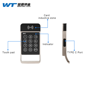 Seguridad mecánica sin llave entrada combinación puerta huella digital inteligente casillero gabinete teclado cerradura - Product Image 2