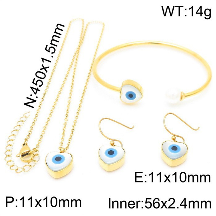 collier + bracelet + boucle d'oreille