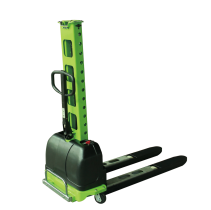 Apilador semieléctrico de elevación automática, elevador de plataforma de carga portátil, apilador manual, carretilla elevadora para coche para descarga de camiones - Product Image 2
