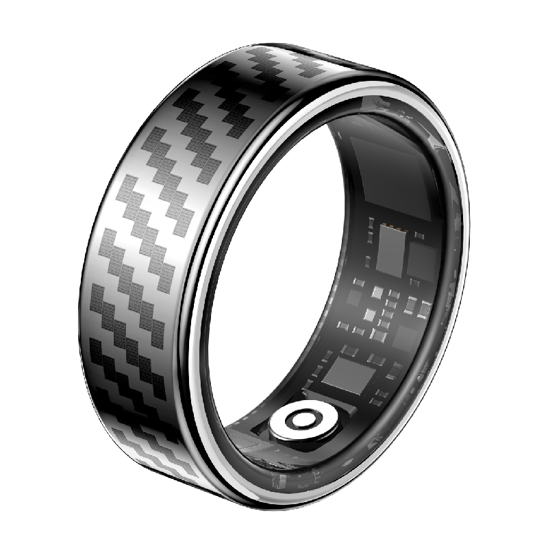 Fibre de carbone argent brillant