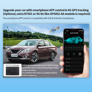 EASYGUARD近接エントリーリモートスタータープッシュスタートボタンキット日産キースタート用APPコントロールオプション - Product Image 5