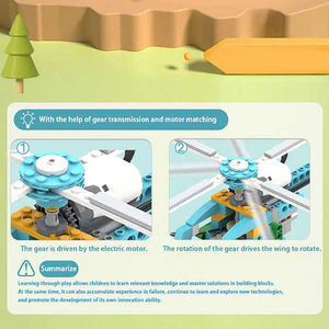 51-IN-1 Kunststoff DIY programmierte Roboter Baustein Set pädagogische STEM Ziegel kompatibel mit WeDo 2.0 - Product Image 4