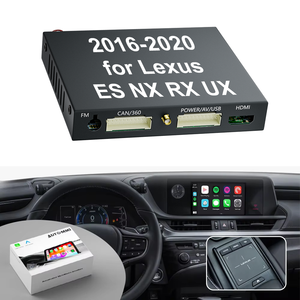 ES NX RX UX 자동차 전자 제품 무선 애플 CarPlay 및 안드로이드 자동 내비게이션 및 GPS 용 렉서스 자동 통합 키트 - Product Image 1