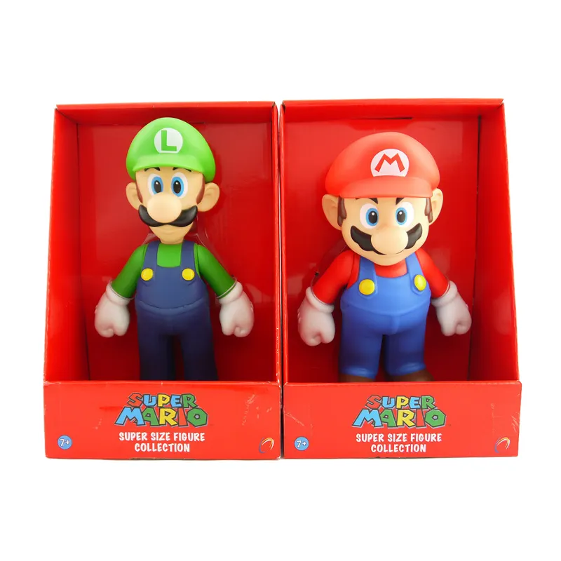 Sıcak satış ürün özelleştirilmiş child PU vinil oyuncak Luigi Yoshi pvc plastik oyuncaklar için çocuk action figure mario şekil
