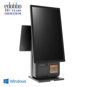 店舗印刷用ブラック23.8インチKIOSK機械スキャナープリンターPos Pc Pos Kiosk Windows Pos 18.5インチディスプレイ付き - Product Image 1