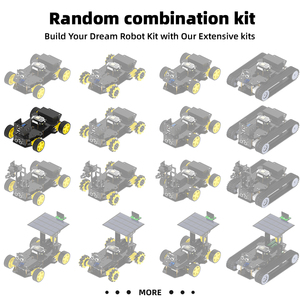 Tscin buny Zufälliges Kombinationskit-Programmier projekt Gummirad-Kamera-Auto-Kit ESP32 WROOM32 Development Board für Arduino - Product Image 3