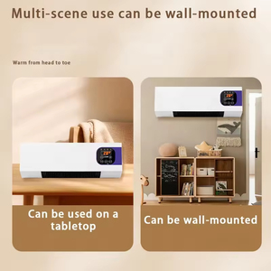 Isıtıcı ve Fan Combo 1800W 2-in-1 zamanlama fonksiyonu çift kullanımlı duvara monte elektrikli Fan ve uzaktan kumanda ile uzay ısıtıcı - Product Image 4