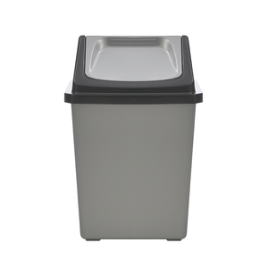 Cubo de basura doméstico de 10l con tapa, cubo de basura rectangular, cubo de basura de plástico - Product Image 2