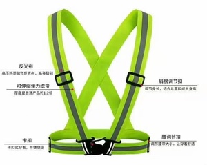 Customizable Logo <strong>Reflective</strong> Vest for Night Running Jogging Dog Walking <strong>LED</strong> Flash High Visibility Safety Gear Mesh Waterproof - Product Image 1
