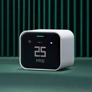 Mihome App Homekit Qingping เครื่องตรวจจับอากาศหน้าจอสัมผัส Retina Lite CO2 PM2.5 PM10สำหรับงานตรวจสอบความชื้นอุณหภูมิ