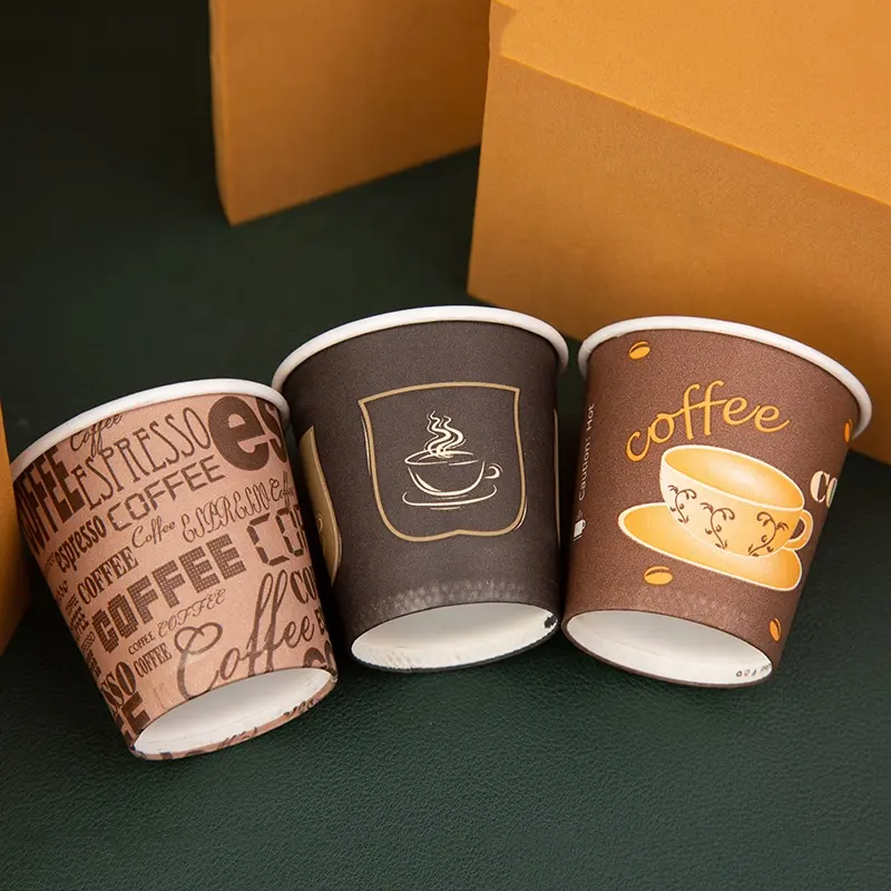 Tazza di carta 2.5 oz delle tazze di caffè di carta usa e getta su ordinazione di alta qualità di prezzi di fabbrica 2.5 oz