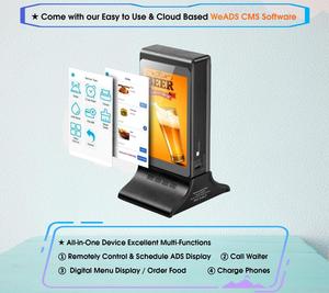 FYD 835E WiFi Android 7 Inch Kiosk Tabletop Digital Signage Cafe Table Order Menu Holder <strong>Displays</strong> Restaurant Advertising Player - Product Image 2