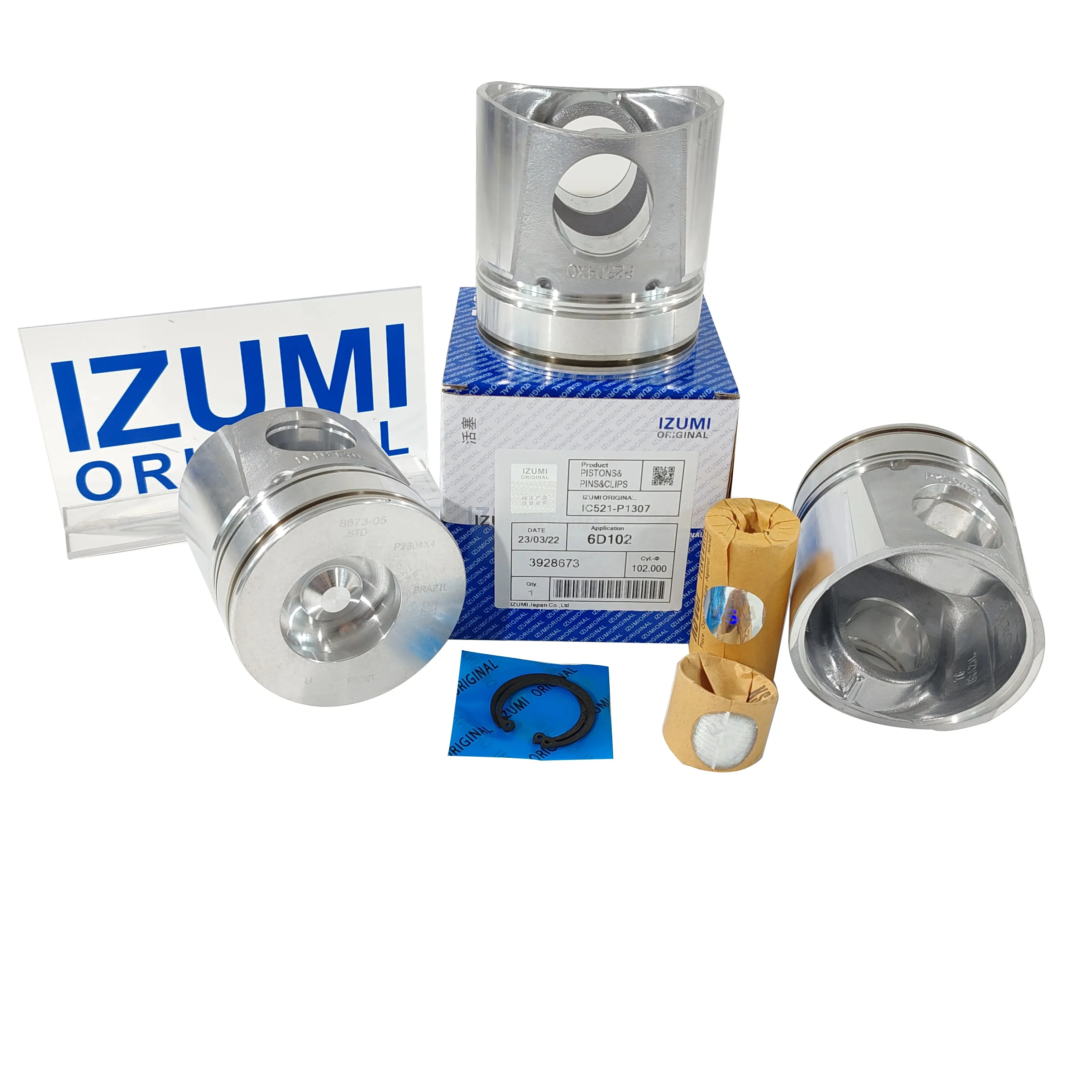 IZUMI ORIGINAL Maschinen motor kolben 6 D102 6 D105 4 D95 6 D95 6 D107 Kolben ring kolbenbolzen für KOMATSU Motor umbaus atz