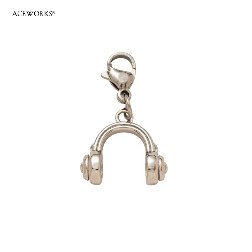 Headphone Charm - Silver