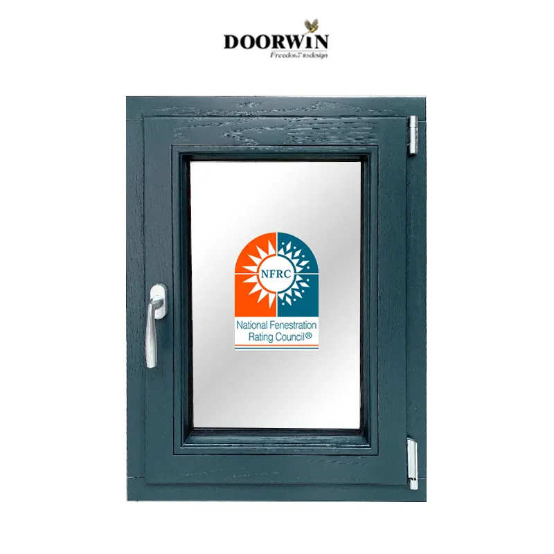 Doorwin 새로운 디자인 핫 세일 창 전문 이중 유약 프랑스 창 트리플 유리 기울기와 회전 여닫이 창 집 창