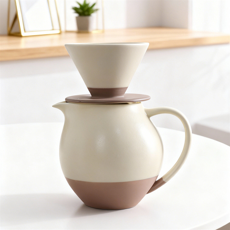 Ensemble de cafetière oiseau volant 1-512-beige-830ml