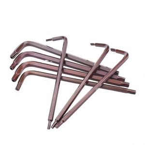 T6 T8 T10 T15 T20 T25 T30デュアルユーストライアングルTorxスターキーレンチS2スチールLタイプTorxキー穴付き - Product Image 3