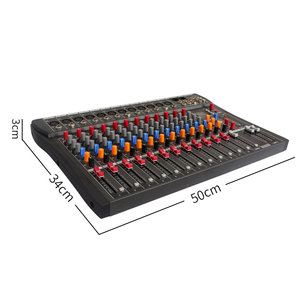 Mezclador profesional, interfaz de audio, consola de transmisión usb, mezclador de audio de 12 canales - Product Image 2