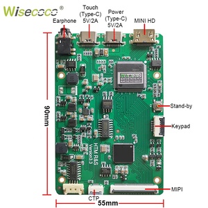 7-Zoll-LCD-Panel-Bildschirme Isp 1080p Raspberry Pi 7 "Touch Capac itive Screen Ips 1920*1080-Anzeige modul
