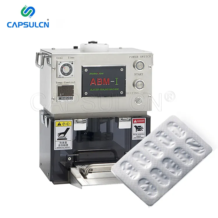 Máquina de sellado térmico semiautomática manual de ampollas para píldoras de cápsulas de tabletas