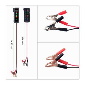 Mini 12V alternatore digitale Tester 6 LED Display luce materiale ABS macchina strumento diagnostico batteria Tester codice lettore
