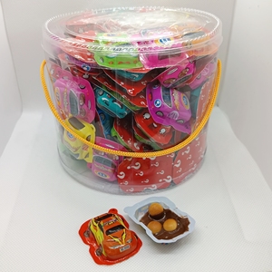 <strong>Choco</strong> Candy Hot in South America Africa Custom Colorful Racing Car Pattern Chocolate Biscuits Candy in Bottle - Product Image 2
