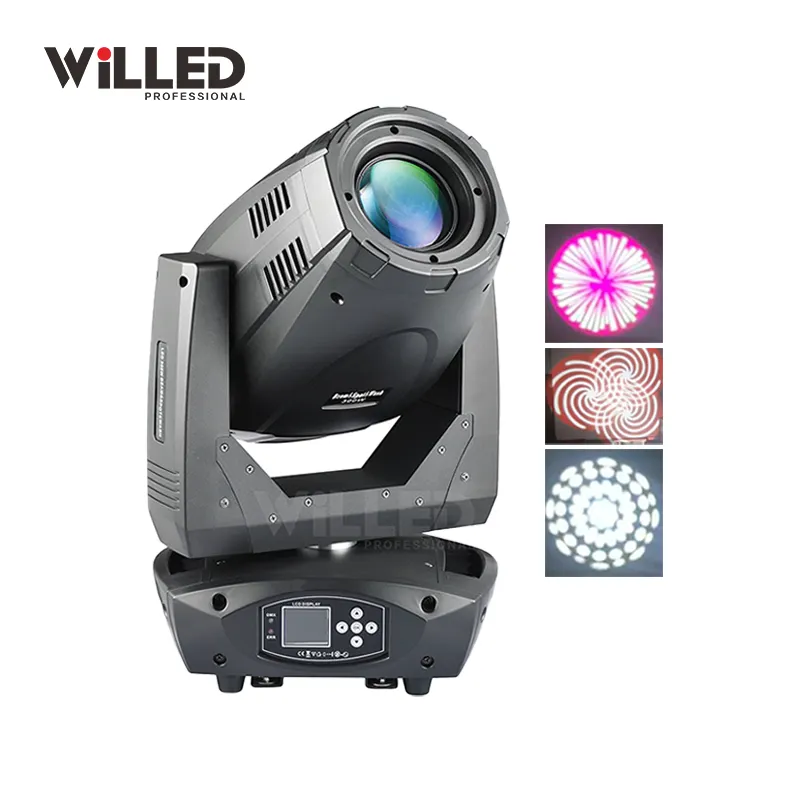 300W Strahl licht Rotieren Gobo Rad Prismen effekt DJ Disco Licht 300W 3 IN1 LED Beam Spot Wash Moving Head