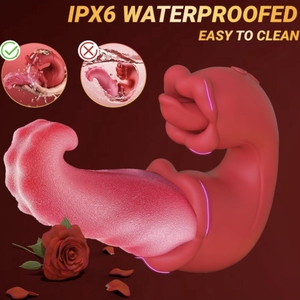 เครื่องสั่นแบบ4 in 1ที่สั่นลิ้นสั่นสั่นบริเวณปากสั่นบริเวณปุ่มดูดของเล่นทางเพศสำหรับผู้ใหญ่ - Product Image 5