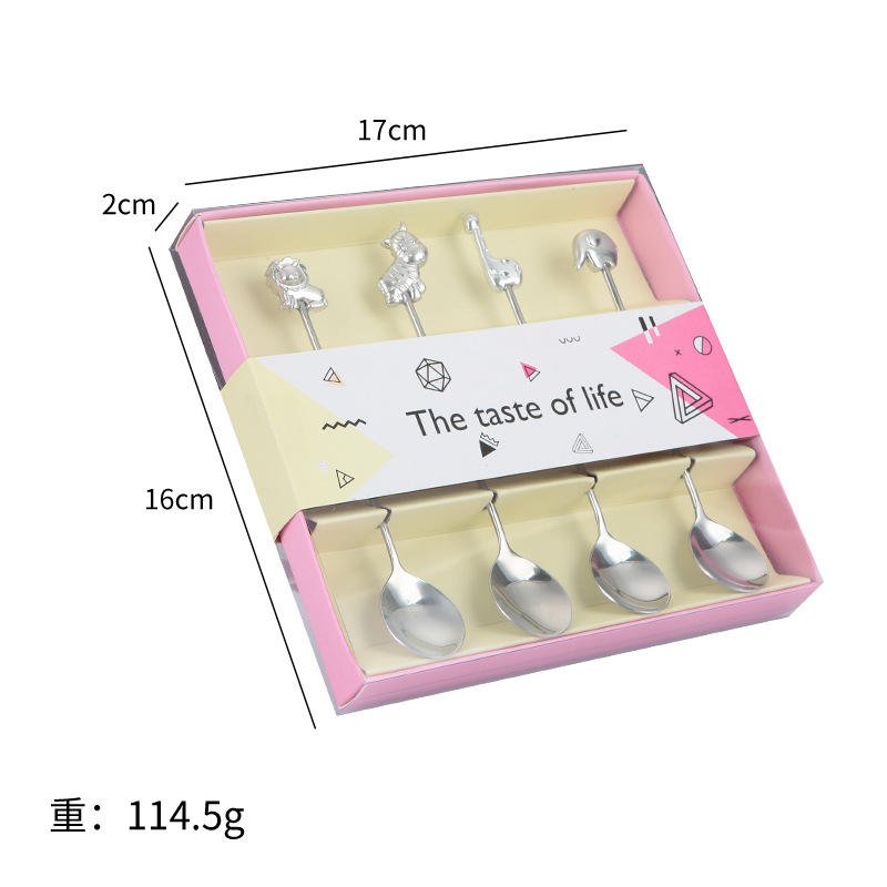 4pcs spoon set Silver