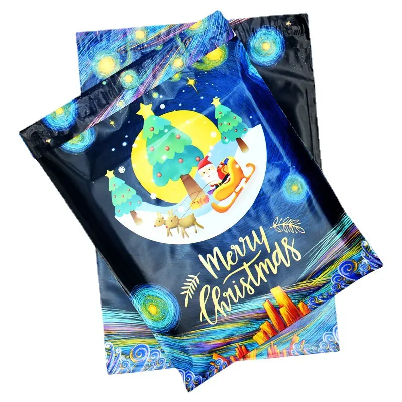 Sacos de Papá Noel 2023 bolsa de correo regalos embalaje envío polymailers calcetín de Navidad decoración bolsas de mensajería