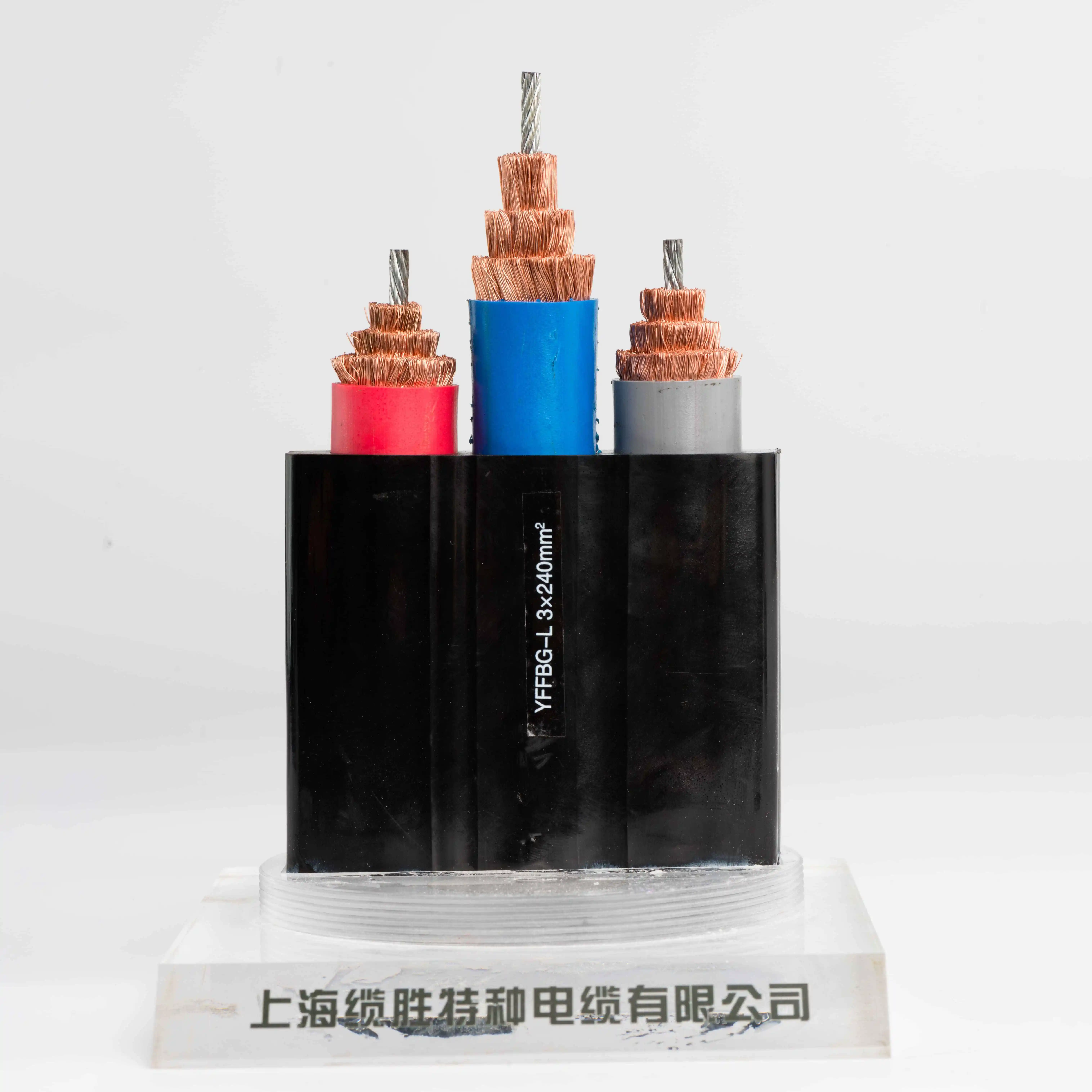 Lskabel kabel daya YFFB datar untuk peralatan seluler kabel Drum Reeling datar fleksibel untuk aplikasi bergerak sering