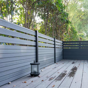 Porta in legno composito per cancello di recinzione in wpc da giardino di dimensioni personalizzate per uso esterno - Product Image 2