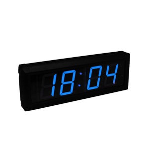 Fertigen Sie kunden spezifische 2,3-Zoll-Blau-Display-LED-Wanduhr an der Wand - Product Image 2