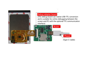Schermo LCD a luce sottile da 2.4 pollici 240*320 LUA script, Touch Screen capacitivo - Product Image 3