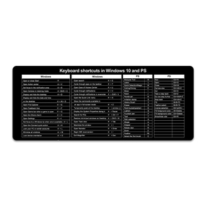 Pr Photoshop PPT WORD EXCEL CAD AI CorelDraw ofis klavye kısayol tuşları baskı Mouse Pad Excel hile sayfası masa pedi - Product Image 6