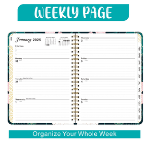 Benutzer definierter Druck 2024 Hardcover A5 Spiral papier Notizbuch Tagebuch Journal Agenda Täglich Wöchentlich Monatlich Organizer Planer Notizbuch - Product Image 6