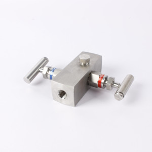 316 in acciaio inox a 2 vie di potenza manuale blocco collettore Gas con valvola di spurgo valvole a spillo tipo valvola 6000psi Huajia - Product Image 4