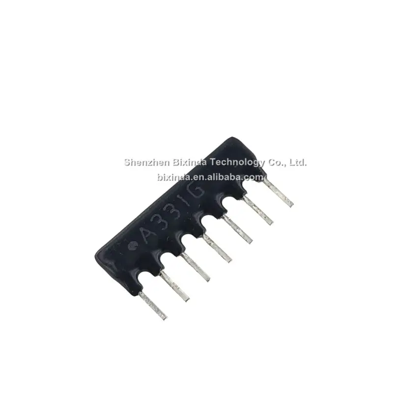 7 pin dip array resistenza 7A331G A331G 330R A07-331G 330R 2% resistor network